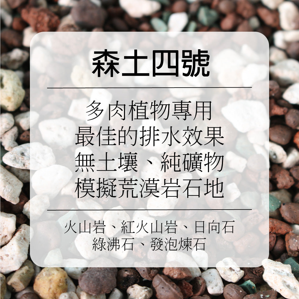 森土 No.4 多肉礦物砂｜多肉、塊根專用｜秒乾防爛 模擬荒漠岩石地