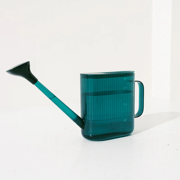 北歐簡約澆水壺| 有水量刻度| 1.8公升| 兩種澆水頭– 森林有塊田