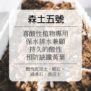 森土 No.5 酸性植物專用土｜藍莓、茶花專用｜天然低 pH 值 預防缺鐵黃葉