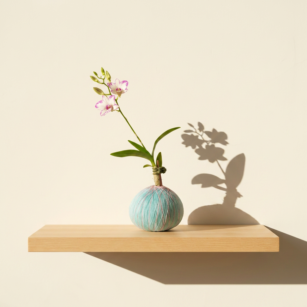 石斛蘭苔球｜寵物友善｜淨化室內甲醛與二甲苯｜室內植物